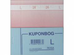 Kuponb&oslash;ger rosa 2x1-100 130x70mm