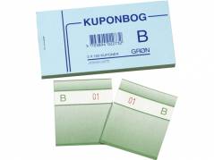 Kuponb&oslash;ger gr&oslash;n 2x1-100 130x70mm