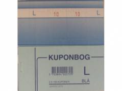 Kuponb&oslash;ger bl&aring; 2x1-100 130x70mm
