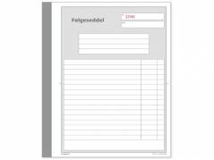 F&oslash;lgeseddelbog 2x50bl 148x200mm 92 2203 50