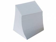 Kubus refill - limet m/700 ark/stk hvid 9x9x9 cm