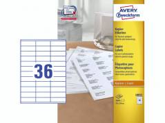 Kopietiket 24x70mm 36/ark 100ark/pak 18033