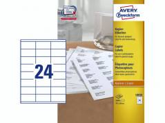 Kopietiket 36x70mm 24/ark 100ark/pak 18030