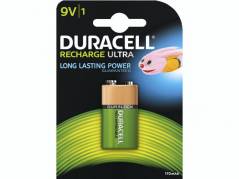Batteri Duracell genopladelig 9V 170mAh 1stk/pak