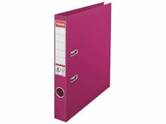 Brevordner Esselte No1 A4 PP fuchsia 50mm smal