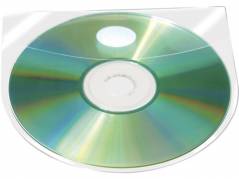 CD-lomme m/klap 127x127mm selvklæb. 100stk/pak