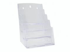 Brochureholder bnt klar A5 4 rum bord/væg 730x380x620mm