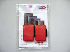 Stempelpude Trodat r&oslash;d 2-pack 5204,5206,4206,4460 m.fl 6/56