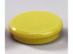 Magneter Dahle 24mm rund gul 10stk/pak bærekraft 0,3kg