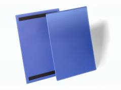 Hyldeforkant m/magnet A4 højformat blå