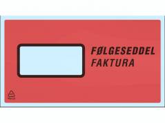 F&oslash;lgeseddellommer M65 med tryk F&oslash;lgeseddel/Faktura