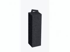 Vingave&aelig;ske sort t/1fl 3/4l canvasoverflade 50stk/pak