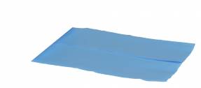 Plastikposer t/skumkasser bl&aring; 620/200x630x0,03mm 250stk/kar