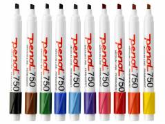 Marker Penol 750 assorteret 2-5mm skr&aring; spids 10stk/s&aelig;t