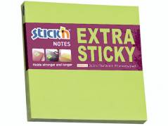 Notes Stick'N Extra Sticky gr&oslash;n 76x76mm 90blade