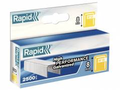 H&aelig;fteklamme Rapid Tools 13/8 galvaniseret 2500stk/&aelig;sk