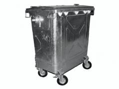 Affaldscontainer 770L gr&aring; UV-resistent