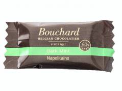 Chokolade Bouchard mint 5g flowpakket 1kg/pak 200 stk.