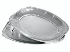 Serveringsfad oval aluminium 35x24,3cm 100stk/pak