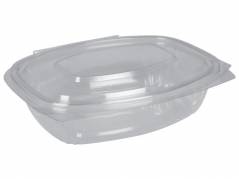 Salatb&aelig;ger m/h&aelig;ngslet l&aring;g APET klar oval 760ml 50stk/pak