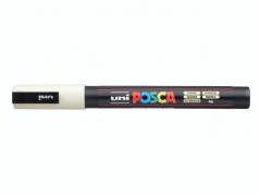Paint marker Uni Posca PC-3M ivory/hvid 0,9-1,3mm 