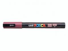 Paint marker Uni Posca PC-3M red wine/rød 0,9-1,3mm 