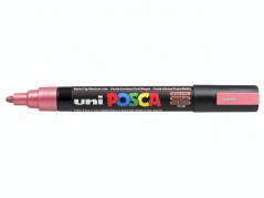 Paint marker Uni Posca PC-5M metallic red/rød 1,8-2,5mm 