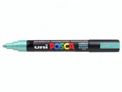 Paint marker Uni Posca PC-5M metallic green/grøn 1,8-2,5mm 