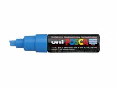 Paint marker Uni Posca PC-8K light blue/blå 8mm