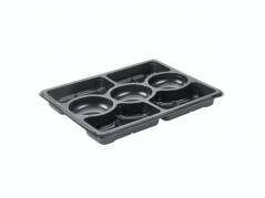 Plastplatte Selection Zen 7 rum sort 320x250x33mm 120stk/pak