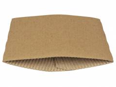 Kop sleeve pap Gastro-Line brun 12,5x6,5cm 100stk/pak