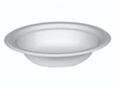 Sk&aring;l sukkerr&oslash;r hvid &Oslash;18cm 400ml komposterbar 50stk/pak