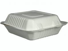 Take away boks sukkerr&oslash;r 223x201x38mm hvid 50stk/pak