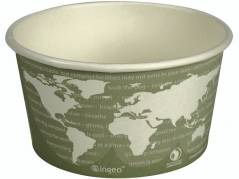 B&aelig;ger World Art 6,27x&Oslash;11,45cm gr&oslash;n PLA/pap 12oz 355ml 25stk/pak