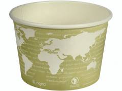 B&aelig;ger World Art 7,72cm &Oslash;11,45cm gr&oslash;n PLA/pap 16oz 470ml 25stk/pak