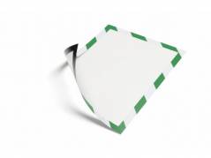 Skilt Duraframe Magnetic A4 grøn/hvid 5stk/pak 