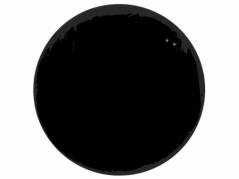 Glastavle Naga Ø80cm sort magnetisk