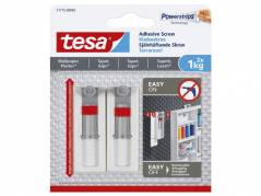 Kl&aelig;beskrue tesa t/tapet og gips justerbar 1kg 2stk/pak