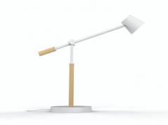 Bordlampe Unilux Vicky hvid/tr&aelig;
