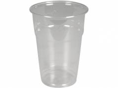 Drikkeglas PLA klar 30cl, 40cl &Oslash;8,5cm komposterbar 50stk/ps
