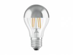 P&aelig;re Osram LED standard 51W/827 E27 filament klar topforspejlet s&oslash;lv