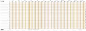 Projektplanner falset t/A4 2023 80x29,7cm brun 23 1050 00