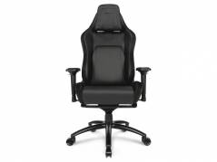Kontorstol E-sport L33T PU sort Gaming Pro Level
