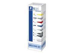 Multis&aelig;t Staedtler Triplus Welcome set 15 dele i holder