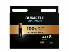 Batteri Duracell Optimum AAA alkaline 8stk/pak