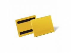 Lagerlomme m/magnet A6 tvær gul
