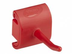 Vægophæng Vikan 78x41mm rød enkeltkrogs modul hygijenisk Rød 1x1x1mm (1)