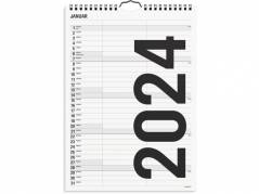 Familiekalender Black & White 2 kolonner 2024 0665 10