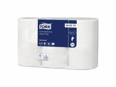 Toiletpapir Tork Universal T4 2-lags 45m 100777 42rul/kar Ubleget 353x118x198mm (42rul)