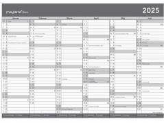 Basic kontorkalender A4 2025
